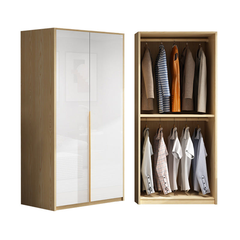 Contemporary Storage Cabinet Engineered Wood Wardrobe Armoire 24"L x 20"W x 79"H Clearhalo 'Armoires & Wardrobes' 'armoires_wardrobes' 'Bedroom Furniture' 'furn' 'furn_armoires_wardrobes' 'Furniture' 5284935