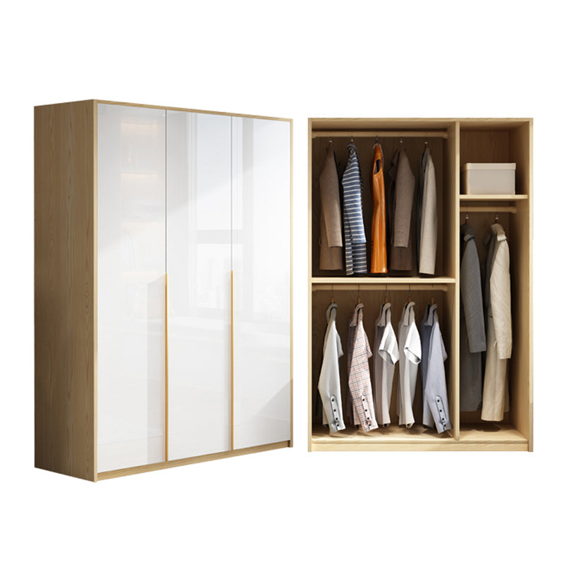 Contemporary Storage Cabinet Engineered Wood Wardrobe Armoire 47"L x 20"W x 79"H Clearhalo 'Armoires & Wardrobes' 'armoires_wardrobes' 'Bedroom Furniture' 'furn' 'furn_armoires_wardrobes' 'Furniture' 5284942