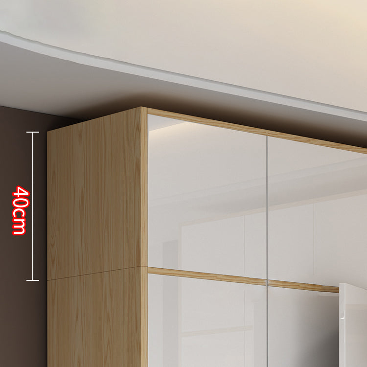 Contemporary Storage Cabinet Engineered Wood Wardrobe Armoire Clearhalo 'Armoires & Wardrobes' 'armoires_wardrobes' 'Bedroom Furniture' 'furn' 'furn_armoires_wardrobes' 'Furniture' 5284945