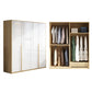 Contemporary Storage Cabinet Engineered Wood Wardrobe Armoire 63"L x 20"W x 79"H Clearhalo 'Armoires & Wardrobes' 'armoires_wardrobes' 'Bedroom Furniture' 'furn' 'furn_armoires_wardrobes' 'Furniture' 5284946