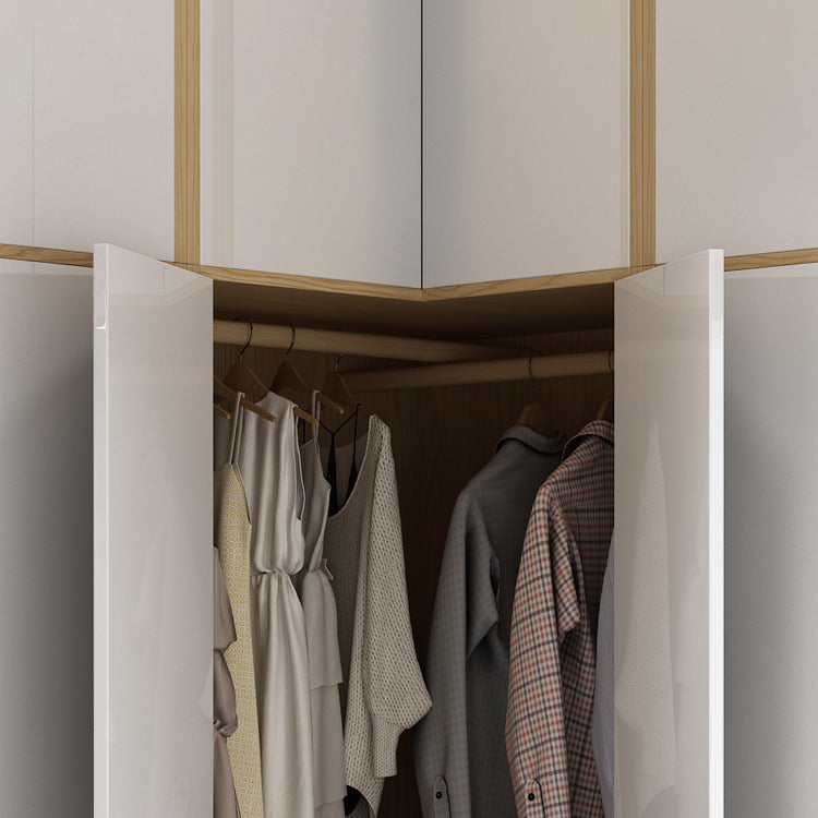 Contemporary Storage Cabinet Engineered Wood Wardrobe Armoire Clearhalo 'Armoires & Wardrobes' 'armoires_wardrobes' 'Bedroom Furniture' 'furn' 'furn_armoires_wardrobes' 'Furniture' 5284948