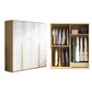 Contemporary Storage Cabinet Engineered Wood Wardrobe Armoire 79"L x 20"W x 79"H Clearhalo 'Armoires & Wardrobes' 'armoires_wardrobes' 'Bedroom Furniture' 'furn' 'furn_armoires_wardrobes' 'Furniture' 5284949