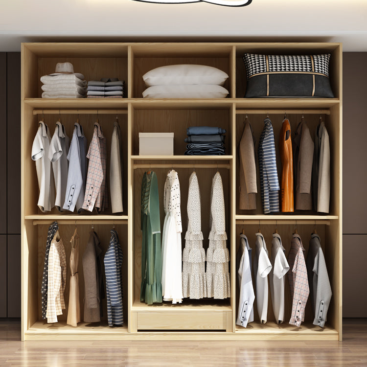 Contemporary Storage Cabinet Engineered Wood Wardrobe Armoire Clearhalo 'Armoires & Wardrobes' 'armoires_wardrobes' 'Bedroom Furniture' 'furn' 'furn_armoires_wardrobes' 'Furniture' 5284952