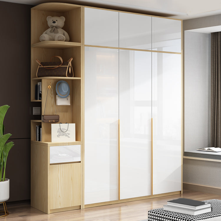 Contemporary Storage Cabinet Engineered Wood Wardrobe Armoire Clearhalo 'Armoires & Wardrobes' 'armoires_wardrobes' 'Bedroom Furniture' 'furn' 'furn_armoires_wardrobes' 'Furniture' 5284953