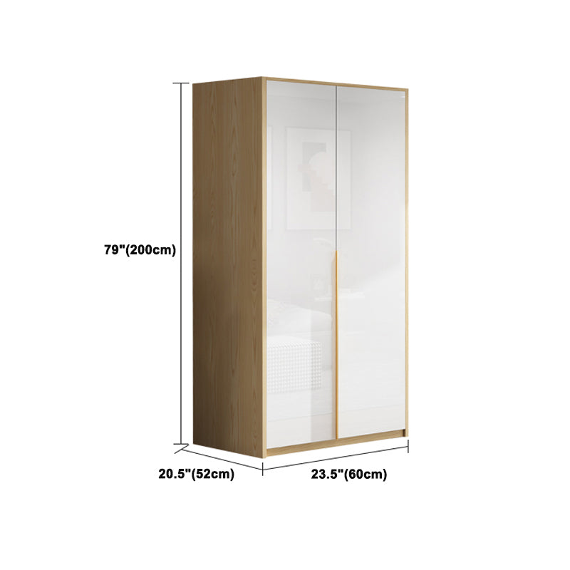 Contemporary Storage Cabinet Engineered Wood Wardrobe Armoire Clearhalo 'Armoires & Wardrobes' 'armoires_wardrobes' 'Bedroom Furniture' 'furn' 'furn_armoires_wardrobes' 'Furniture' 5284956