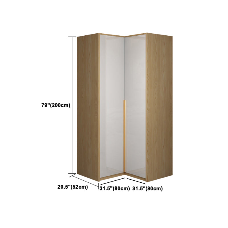 Contemporary Storage Cabinet Engineered Wood Wardrobe Armoire Clearhalo 'Armoires & Wardrobes' 'armoires_wardrobes' 'Bedroom Furniture' 'furn' 'furn_armoires_wardrobes' 'Furniture' 5284964