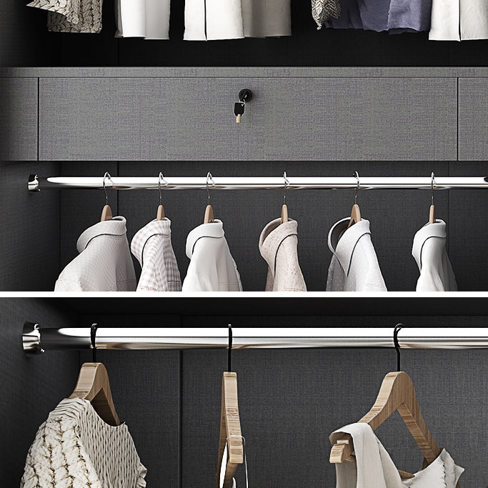 Contemporary White Storage Cabinet Mirrored Finish Cabinet with Sliding Door