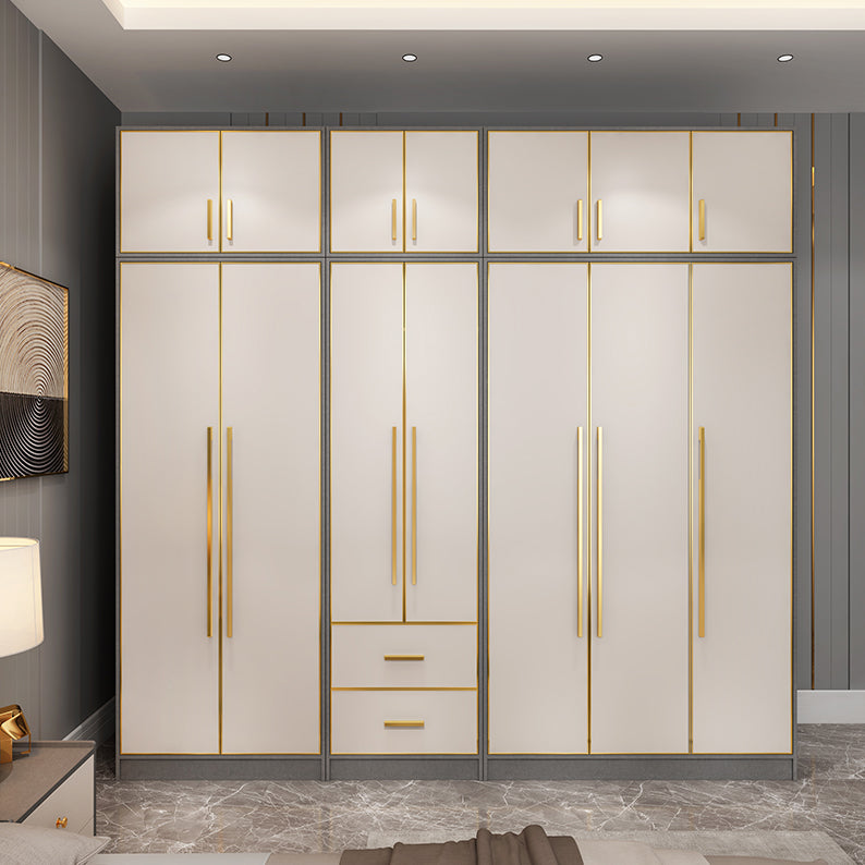 Wooden Wardrobe Cabinet with Soft Close Doors Hinged Wardrobe Armoire Clearhalo 'Armoires & Wardrobes' 'armoires_wardrobes' 'Bedroom Furniture' 'furn' 'furn_armoires_wardrobes' 'Furniture' 5285023