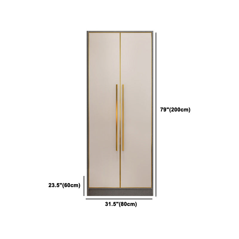 Wooden Wardrobe Cabinet with Soft Close Doors Hinged Wardrobe Armoire Clearhalo 'Armoires & Wardrobes' 'armoires_wardrobes' 'Bedroom Furniture' 'furn' 'furn_armoires_wardrobes' 'Furniture' 5285034