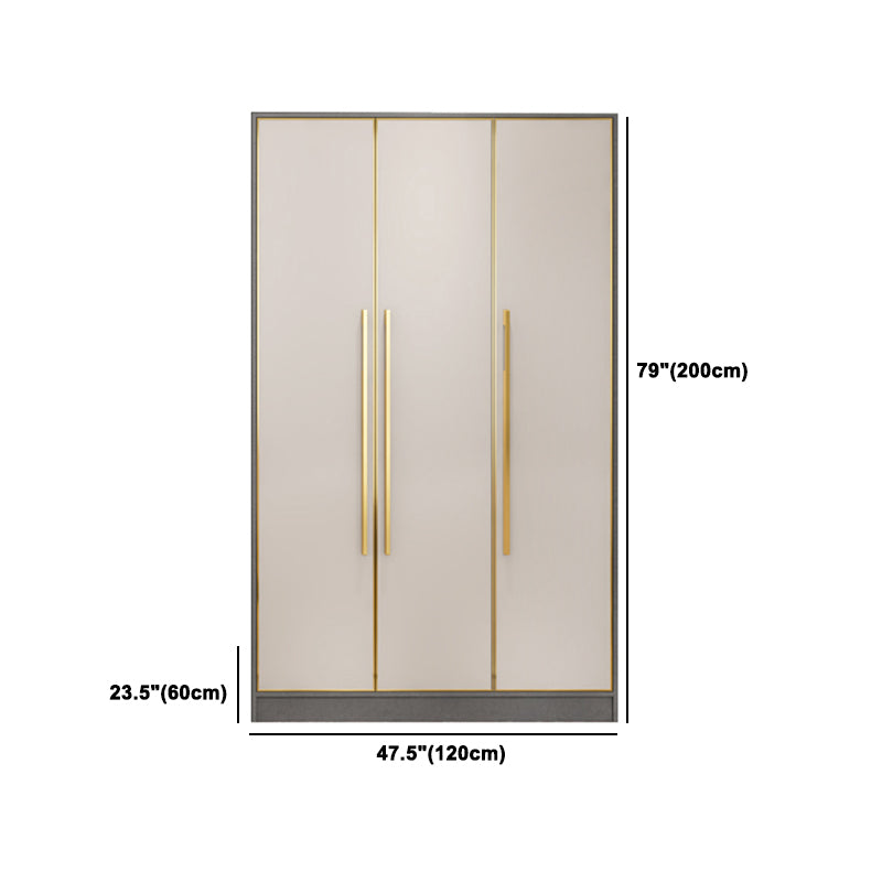 Wooden Wardrobe Cabinet with Soft Close Doors Hinged Wardrobe Armoire Clearhalo 'Armoires & Wardrobes' 'armoires_wardrobes' 'Bedroom Furniture' 'furn' 'furn_armoires_wardrobes' 'Furniture' 5285036