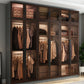 Modern Style Storage Cabinet Mirrored Finish Cabinet with Glass Door Clearhalo 'Armoires & Wardrobes' 'armoires_wardrobes' 'Bedroom Furniture' 'furn' 'furn_armoires_wardrobes' 'Furniture' 5285042
