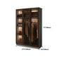Modern Style Storage Cabinet Mirrored Finish Cabinet with Glass Door Clearhalo 'Armoires & Wardrobes' 'armoires_wardrobes' 'Bedroom Furniture' 'furn' 'furn_armoires_wardrobes' 'Furniture' 5285051