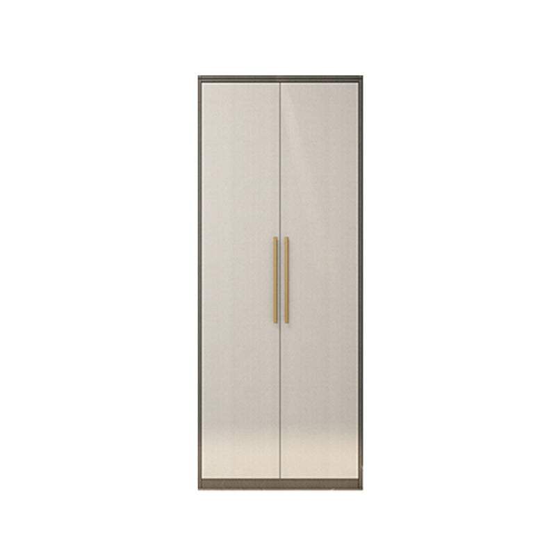 Contemporary Storage Cabinet Hinged Wardrobe Cabinet with Self Close Drawers 31"L x 20"W x 79"H Clearhalo 'Armoires & Wardrobes' 'armoires_wardrobes' 'Bedroom Furniture' 'furn' 'furn_armoires_wardrobes' 'Furniture' 5285055