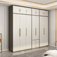 Contemporary Storage Cabinet Hinged Wardrobe Cabinet with Self Close Drawers Clearhalo 'Armoires & Wardrobes' 'armoires_wardrobes' 'Bedroom Furniture' 'furn' 'furn_armoires_wardrobes' 'Furniture' 5285056