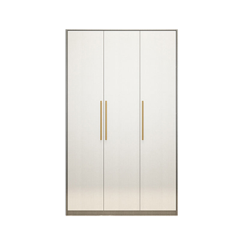 Contemporary Storage Cabinet Hinged Wardrobe Cabinet with Self Close Drawers 47"L x 20"W x 79"H Clearhalo 'Armoires & Wardrobes' 'armoires_wardrobes' 'Bedroom Furniture' 'furn' 'furn_armoires_wardrobes' 'Furniture' 5285057