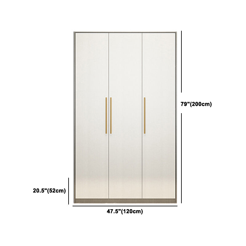 Contemporary Storage Cabinet Hinged Wardrobe Cabinet with Self Close Drawers Clearhalo 'Armoires & Wardrobes' 'armoires_wardrobes' 'Bedroom Furniture' 'furn' 'furn_armoires_wardrobes' 'Furniture' 5285067