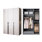 Armario contemporáneo de vestuario de madera suave armario de puerta cerrada