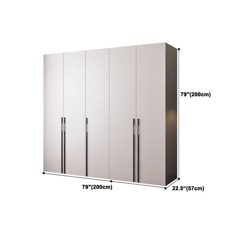 Armario contemporáneo de vestuario de madera suave armario de puerta cerrada