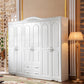 Bedroom Hinged Door Storage Cabinet Manufactured Wood Victorian Cabinet with Drawers