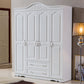 Bedroom Hinged Door Storage Cabinet Manufactured Wood Victorian Cabinet with Drawers