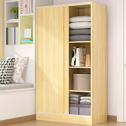 Contemporary Wardrobe Cabinet Sliding Storage Cabinet for Home