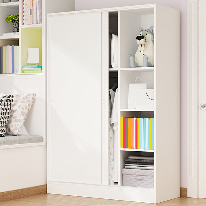 Contemporary Wardrobe Cabinet Sliding Storage Cabinet for Home