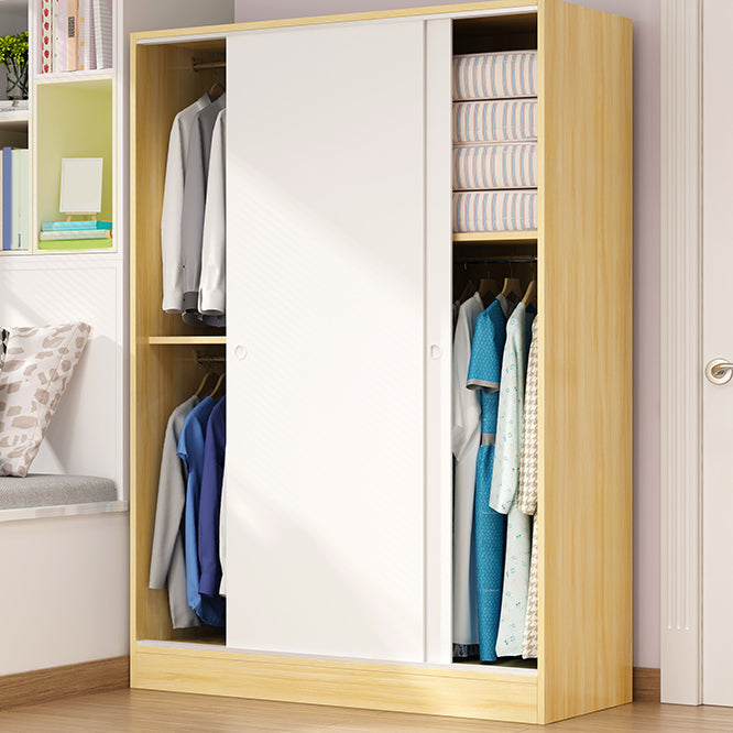 Contemporary Wardrobe Cabinet Sliding Storage Cabinet for Home