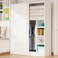 Contemporary Wardrobe Cabinet Sliding Storage Cabinet for Home