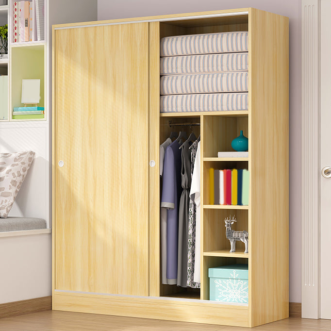Contemporary Wardrobe Cabinet Sliding Storage Cabinet for Home