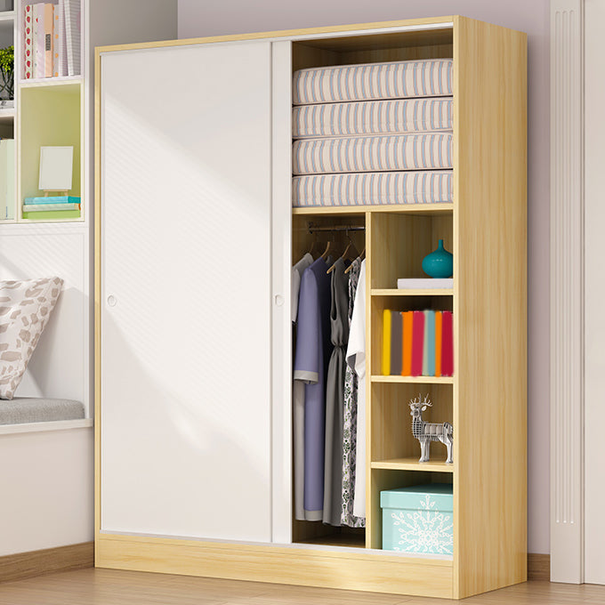 Contemporary Wardrobe Cabinet Sliding Storage Cabinet for Home