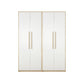 Modern Style Home Wardrobe Armoire Solid Wood and Engineered Wood Wardrobe Cabinet 63"L x 20.5"W x 81"H Clearhalo 'Armoires & Wardrobes' 'armoires_wardrobes' 'Bedroom Furniture' 'furn' 'furn_armoires_wardrobes' 'Furniture' 5285260