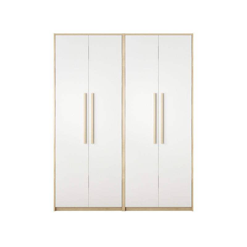 Modern Style Home Wardrobe Armoire Solid Wood and Engineered Wood Wardrobe Cabinet 63"L x 20.5"W x 81"H Clearhalo 'Armoires & Wardrobes' 'armoires_wardrobes' 'Bedroom Furniture' 'furn' 'furn_armoires_wardrobes' 'Furniture' 5285260