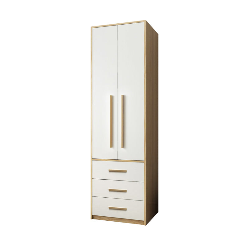 Modern Style Home Wardrobe Armoire Solid Wood and Engineered Wood Wardrobe Cabinet 23.5"L x 20.5"W x 81"H Clearhalo 'Armoires & Wardrobes' 'armoires_wardrobes' 'Bedroom Furniture' 'furn' 'furn_armoires_wardrobes' 'Furniture' 5285263
