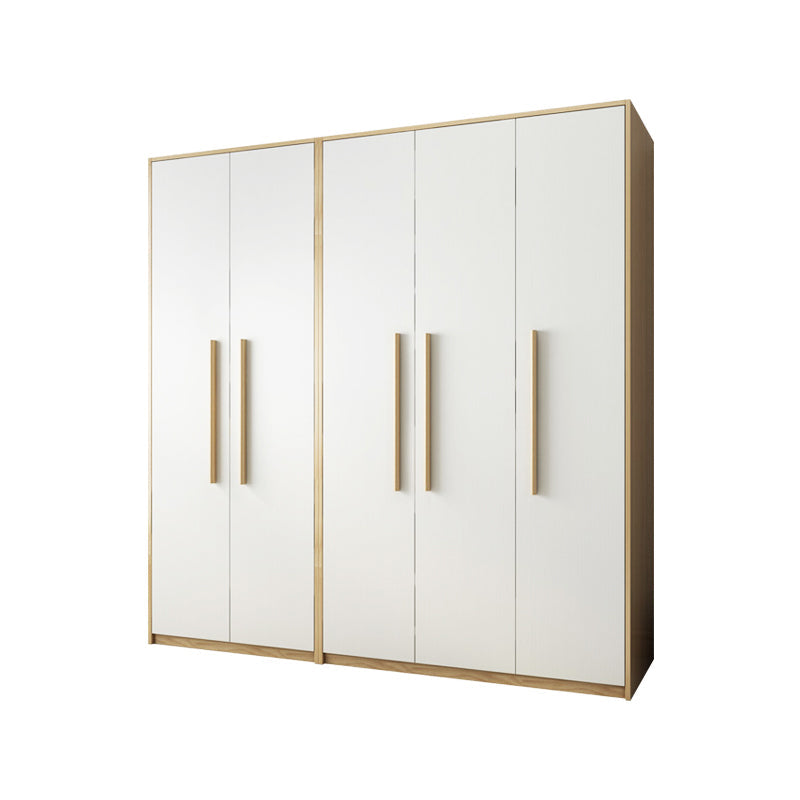 Modern Style Home Wardrobe Armoire Solid Wood and Engineered Wood Wardrobe Cabinet 79"L x 20.5"W x 81"H Clearhalo 'Armoires & Wardrobes' 'armoires_wardrobes' 'Bedroom Furniture' 'furn' 'furn_armoires_wardrobes' 'Furniture' 5285264