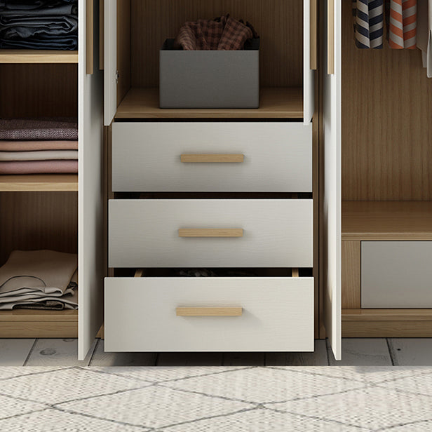 Modern Style Home Wardrobe Armoire Solid Wood and Engineered Wood Wardrobe Cabinet Clearhalo 'Armoires & Wardrobes' 'armoires_wardrobes' 'Bedroom Furniture' 'furn' 'furn_armoires_wardrobes' 'Furniture' 5285267