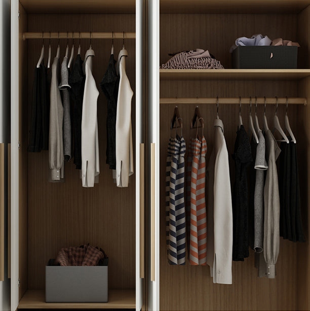 Modern Style Home Wardrobe Armoire Solid Wood and Engineered Wood Wardrobe Cabinet Clearhalo 'Armoires & Wardrobes' 'armoires_wardrobes' 'Bedroom Furniture' 'furn' 'furn_armoires_wardrobes' 'Furniture' 5285268