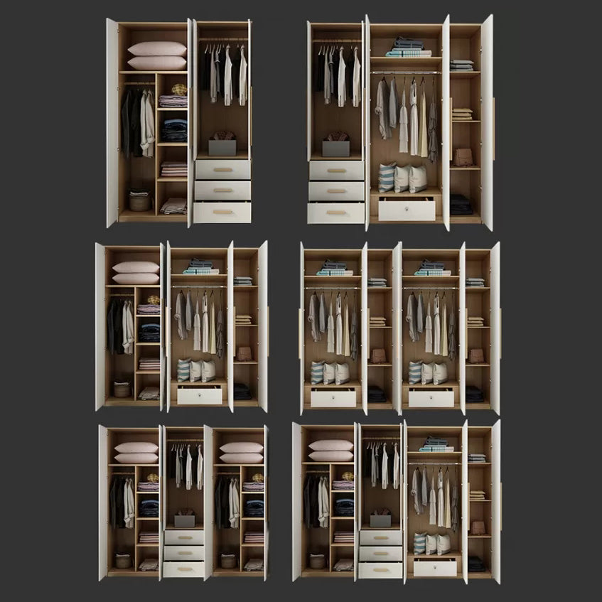 Modern Style Home Wardrobe Armoire Solid Wood and Engineered Wood Wardrobe Cabinet Clearhalo 'Armoires & Wardrobes' 'armoires_wardrobes' 'Bedroom Furniture' 'furn' 'furn_armoires_wardrobes' 'Furniture' 5285270