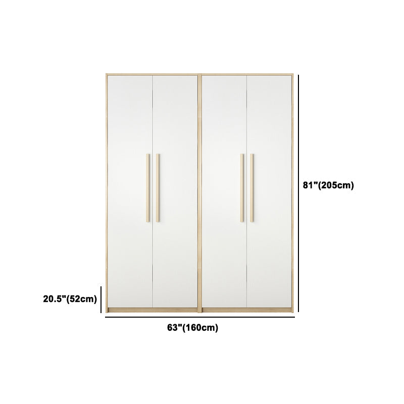 Modern Style Home Wardrobe Armoire Solid Wood and Engineered Wood Wardrobe Cabinet Clearhalo 'Armoires & Wardrobes' 'armoires_wardrobes' 'Bedroom Furniture' 'furn' 'furn_armoires_wardrobes' 'Furniture' 5285276