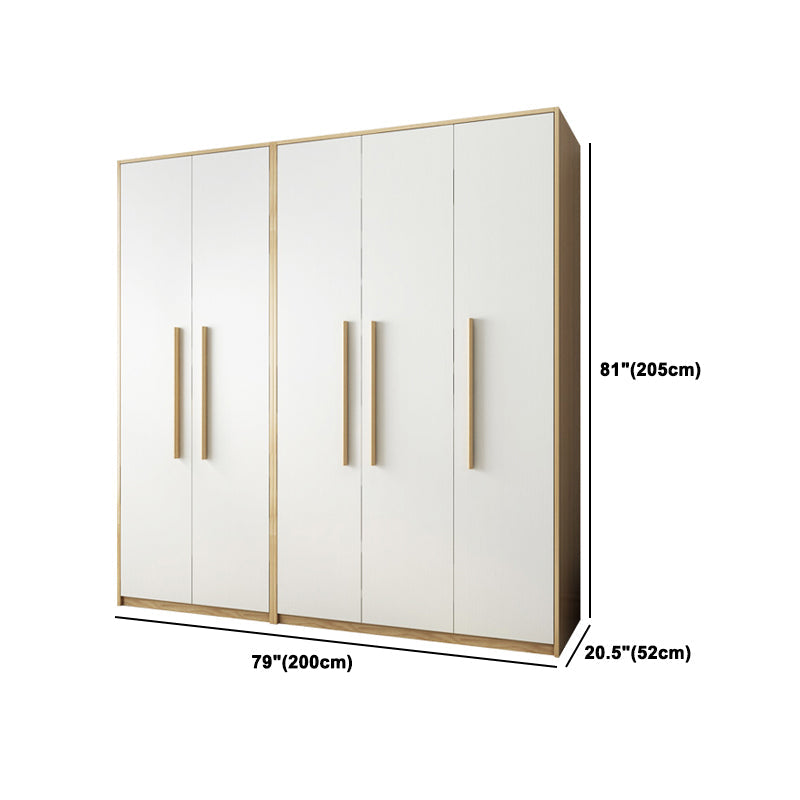 Modern Style Home Wardrobe Armoire Solid Wood and Engineered Wood Wardrobe Cabinet Clearhalo 'Armoires & Wardrobes' 'armoires_wardrobes' 'Bedroom Furniture' 'furn' 'furn_armoires_wardrobes' 'Furniture' 5285278