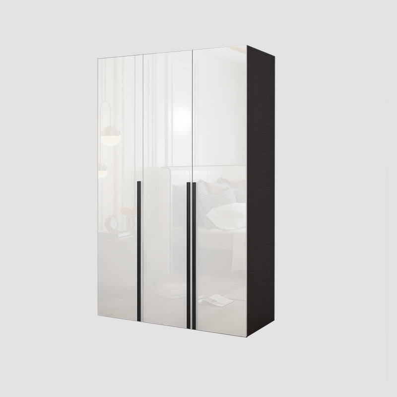 Mirrored Finish Wardrobe Armoire Modern Style Engineered Wood Wardrobe 47"L x 22"W x 83"H Clearhalo 'Armoires & Wardrobes' 'armoires_wardrobes' 'Bedroom Furniture' 'furn' 'furn_armoires_wardrobes' 'Furniture' 5285282