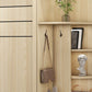 Natural Contemporary Style Wardrobe Armoire Engineered Wood Wardrobe Cabinet for Home