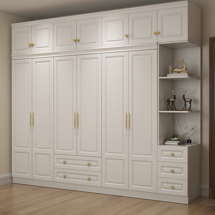 Contemporary Wooden Wardrobe Soft Close Drawer Wardrobe Closet for Bedroom