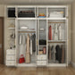 Contemporary Wooden Wardrobe Soft Close Drawer Wardrobe Closet for Bedroom