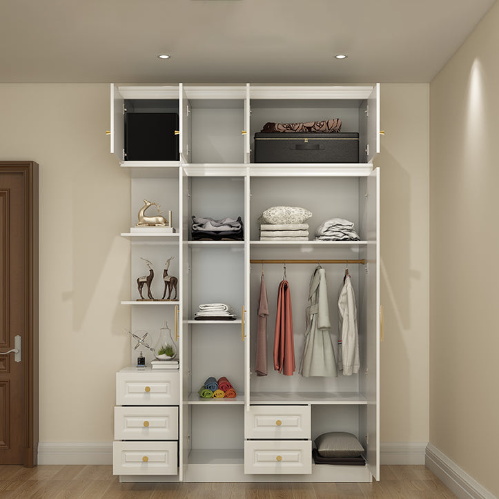 Contemporary Wooden Wardrobe Soft Close Drawer Wardrobe Closet for Bedroom