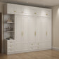 Contemporary Wooden Wardrobe Soft Close Drawer Wardrobe Closet for Bedroom
