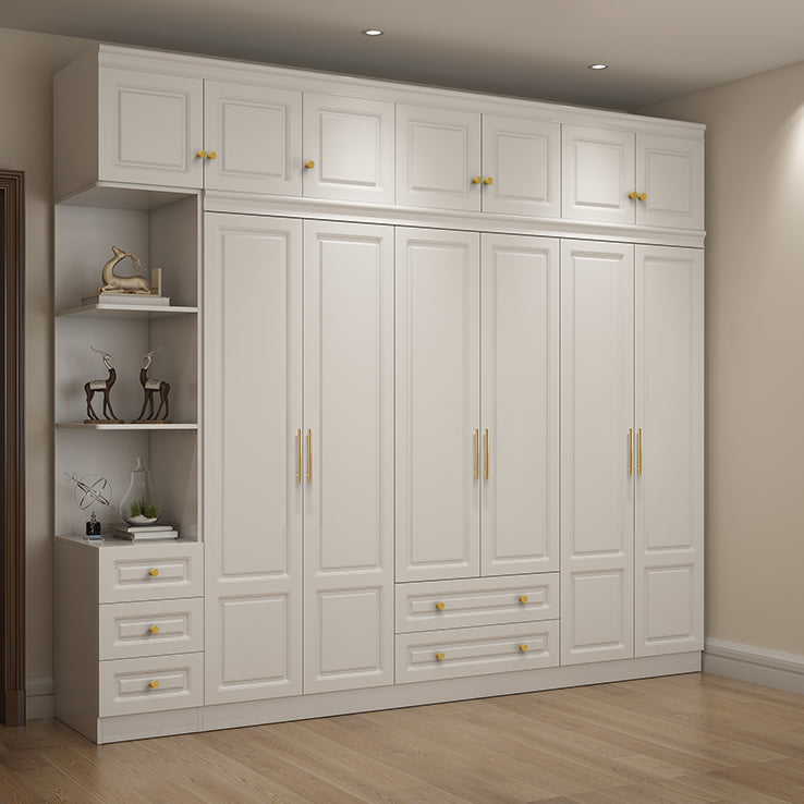 Contemporary Wooden Wardrobe Soft Close Drawer Wardrobe Closet for Bedroom