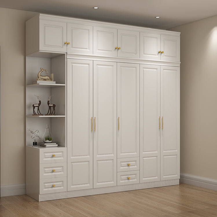 Contemporary Wooden Wardrobe Soft Close Drawer Wardrobe Closet for Bedroom
