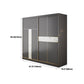 Hedendaagse stijl Garderobe Armoire Gray Engineered Wood Garderobe