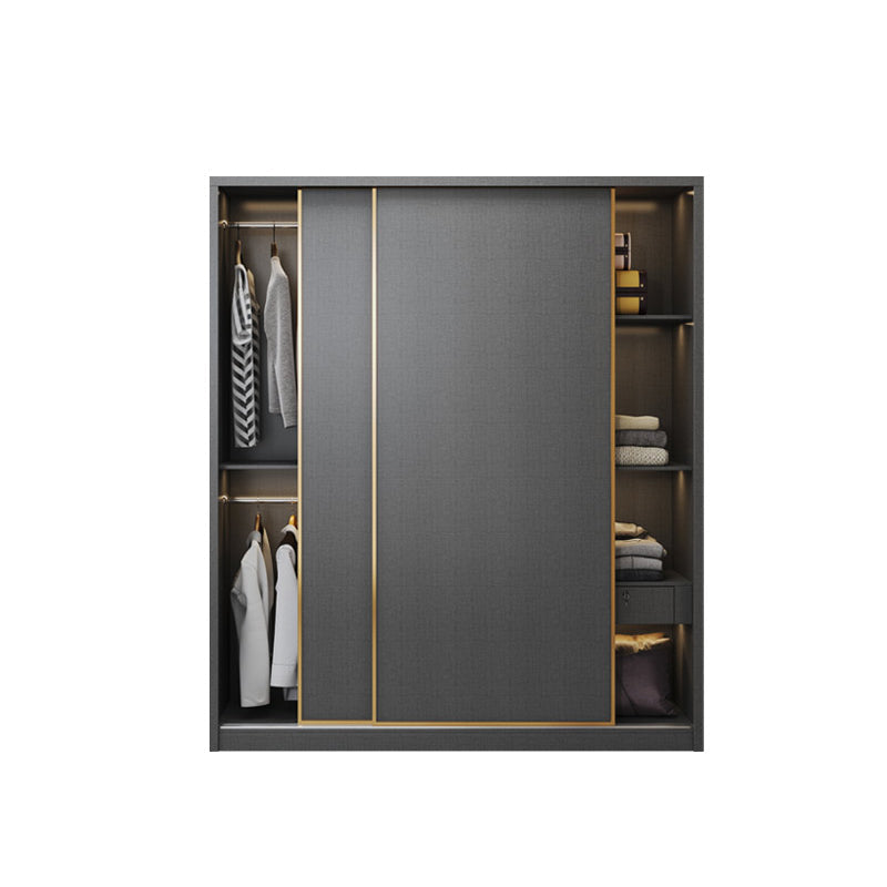 Gabinete de almacenamiento de puerta corredera de dormitorio gabinete moderno de madera fabricada