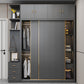 Gabinete de almacenamiento de puerta corredera de dormitorio gabinete moderno de madera fabricada